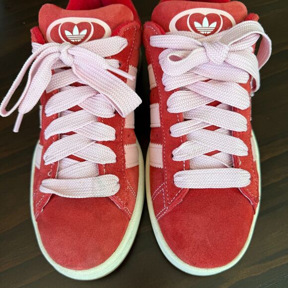 Size 7.5 - adidas Campus 00s Low Scarlet Red Gum sole - H03477 - Picture 11 of 14